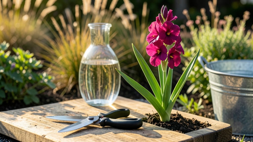 How to Cut Gladiolus for Vase-Long Blooms: Stem Trimming Secrets for Maximum Freshness