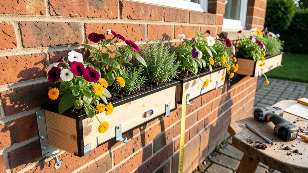Window Boxes on Brick: Heavy-Duty Mounting for Lasting Garden Display