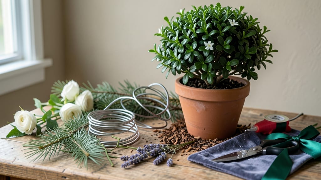 How to Make a Boxwood Wreath: Evergreen Elegance With Simple Twist-and-Tie Technique