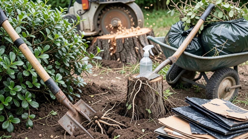 How to Get Rid of Shrubs: Permanent Removal With Vinegar Salt Solution