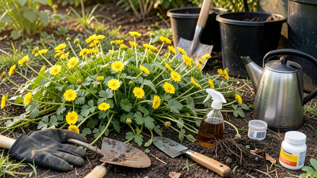 How to Get Rid of Creeping Buttercup Naturally: Vinegar-Salt Spray That Works in Hours