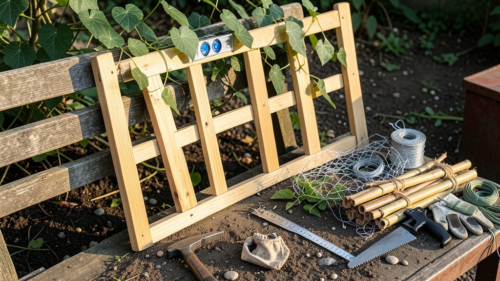 How to Build a Cheap Trellis: Sturdy Garden Support With Scrap Wood