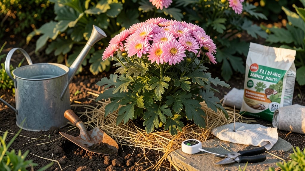 How to Keep Fall Mums Alive: Winter-Proof With Mulch and Pruning Tricks