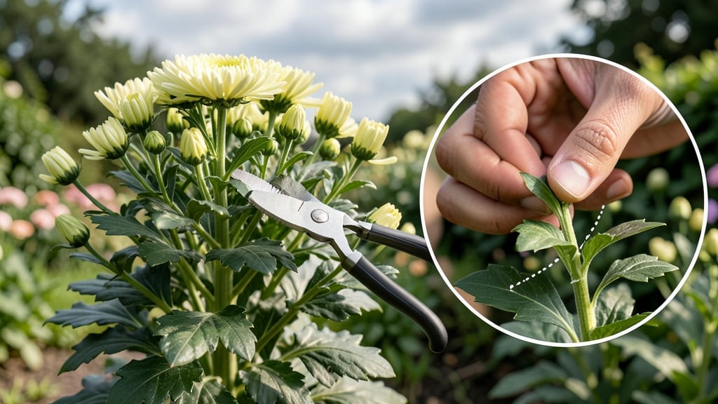 How to Pinch Back Chrysanthemums: Precision Trimming for Bushier, Longer Blooms
