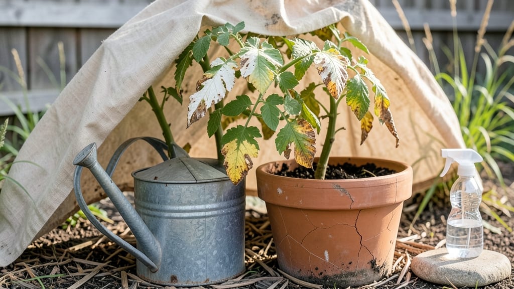 How to Heal Sunburned Plants: Cool Mist Revival for Leaf Recovery